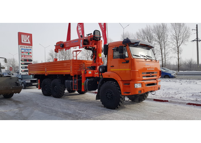 Бортовой КАМАЗ 43118 с КМУ Kanglim KS1256G-II