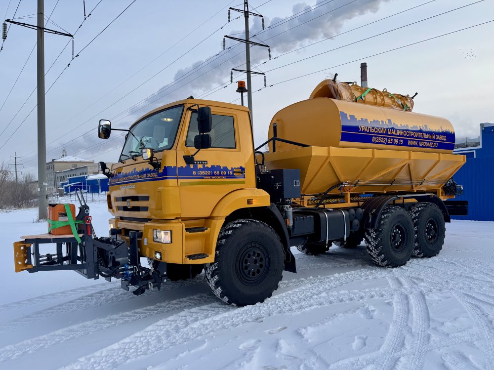 Комбинированная дорожная машина КДМ КАМАЗ 43118